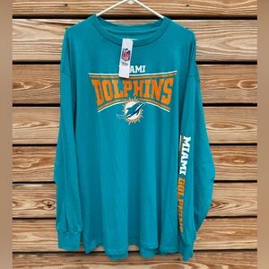 NWT NFL Team Apparel Miami Dolphins Long Sleeve Shirt